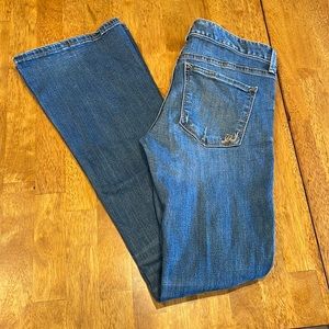 Express Stella Slim flare low rise boot Jean. 4